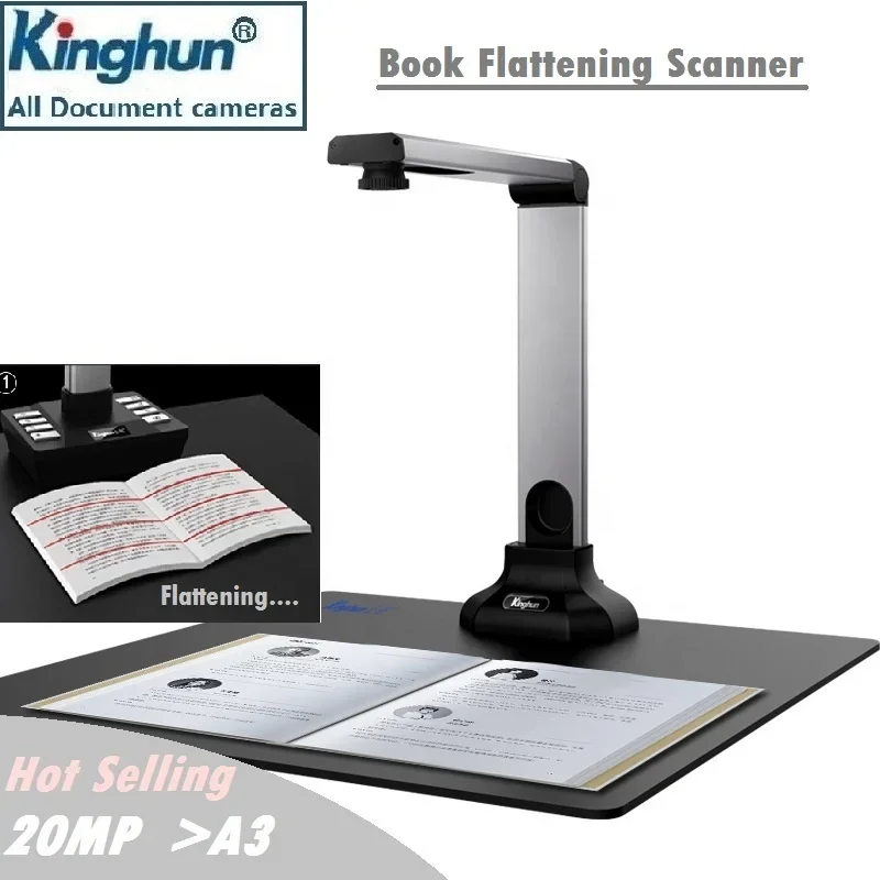 Fast Scanning Book Scanner Hd High-Speed Scanning Document Camera Cheap High Resolution Smart Book Scanner