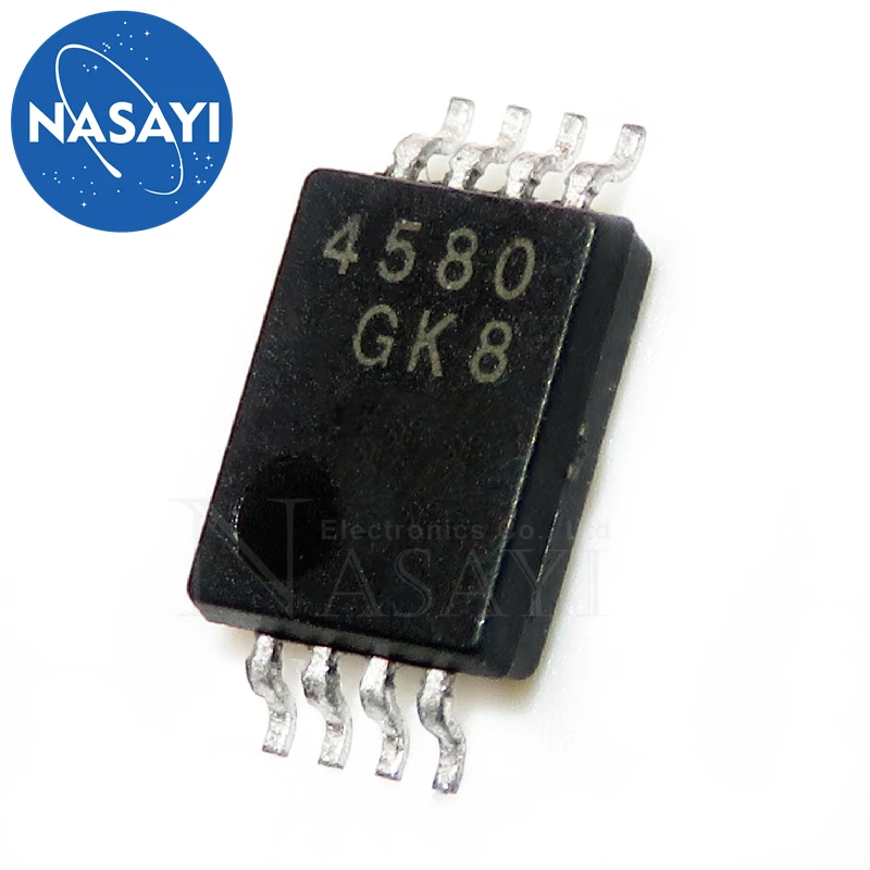 

10PCS NJM4580V NJM4580 JRC4580 4580 MSSOP-8