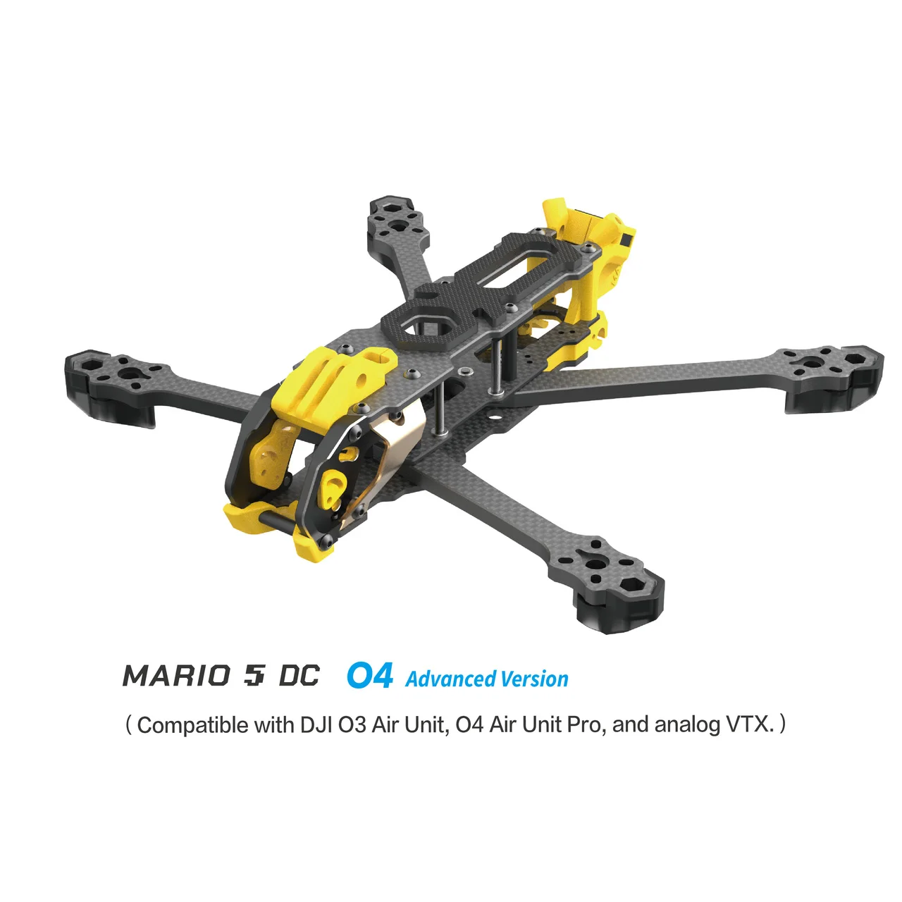 SpeedyBee Mario 5-frame 5-inch DC / XH-versie met koolstofvezelplaat FPV Freestyle RC Racing Drone voor O3 / O4 PRO