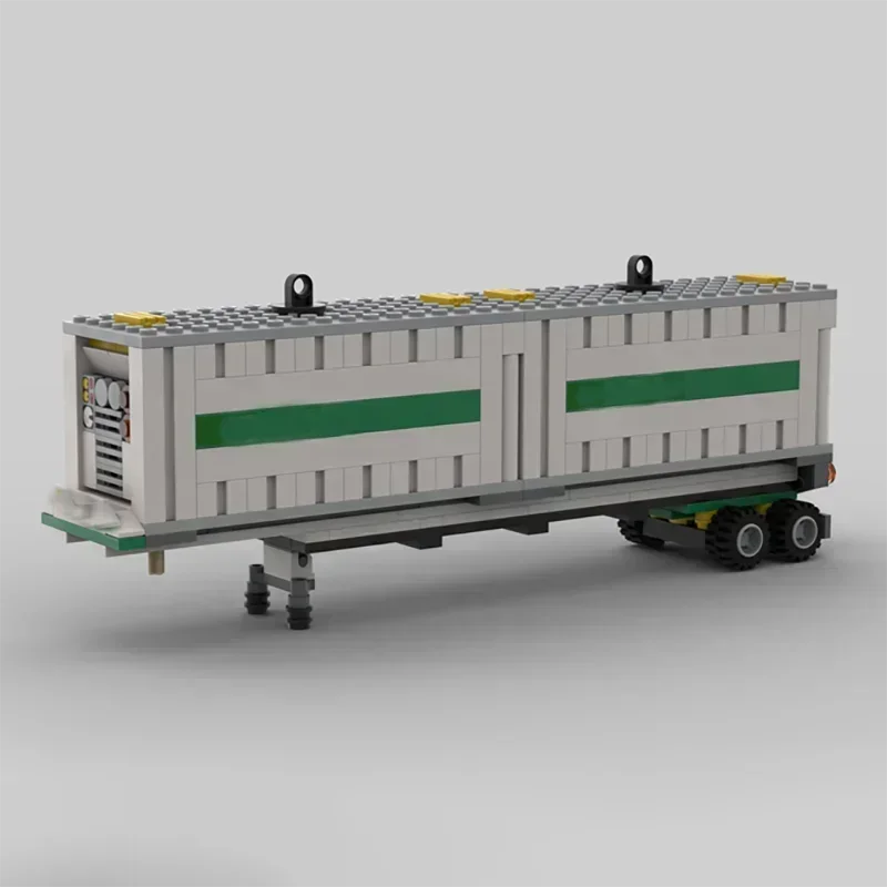 Moc Building Bricks Air Cargo Truck Container Trailer Car Model Technology Modular Blocks DIY Sets Assembly Christmas Toy Gift