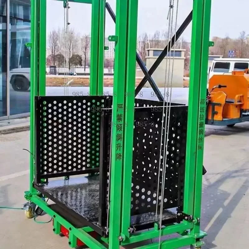 Remote Control Folding Mobile Lifting Platform, Electric Scaffolding Hoist for Construction and Decoration Work