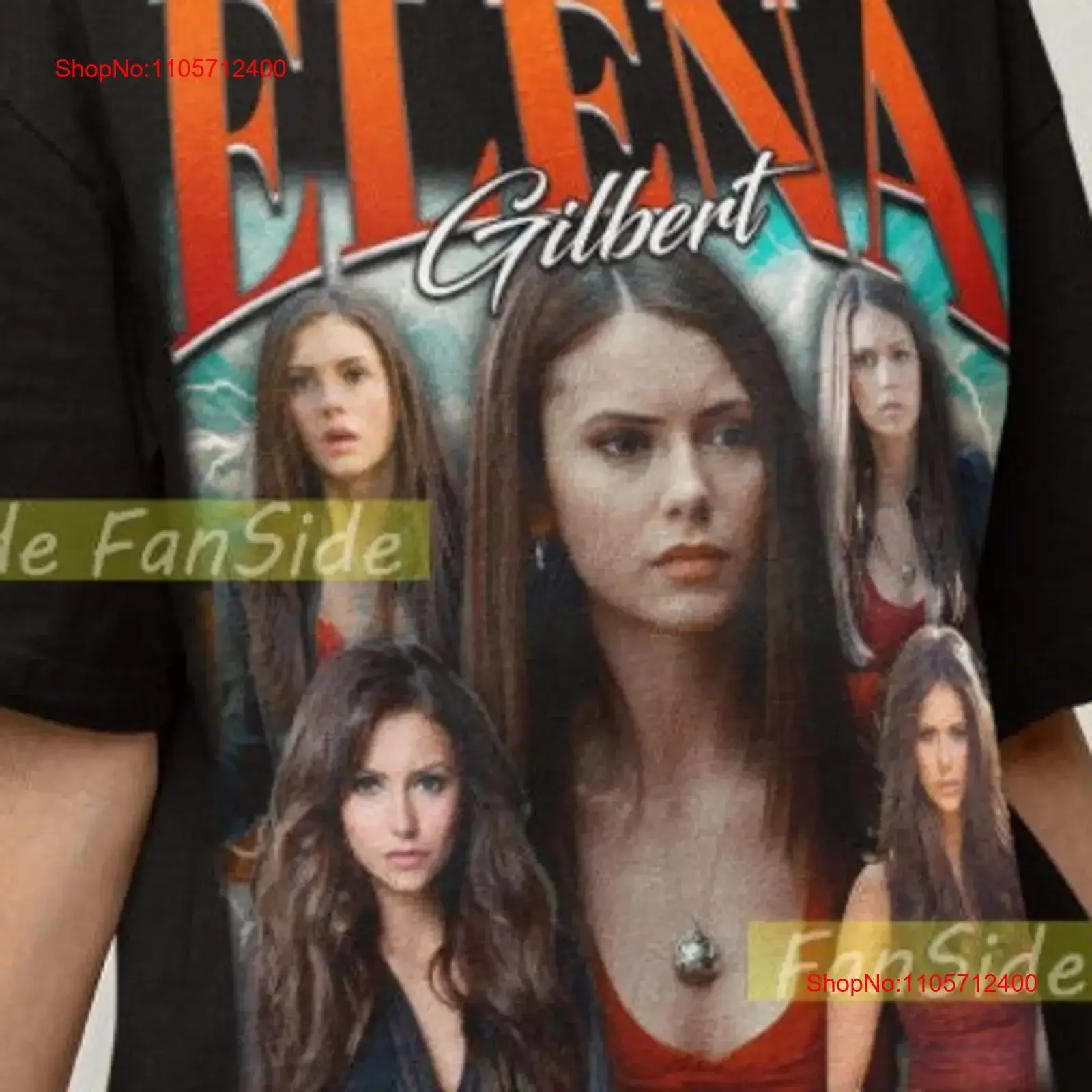 Elena GilberT T Shirt sweaT nina dobrev salvatore vintage Washed Versatile Breathable Comfortable Slightly fashion graphic