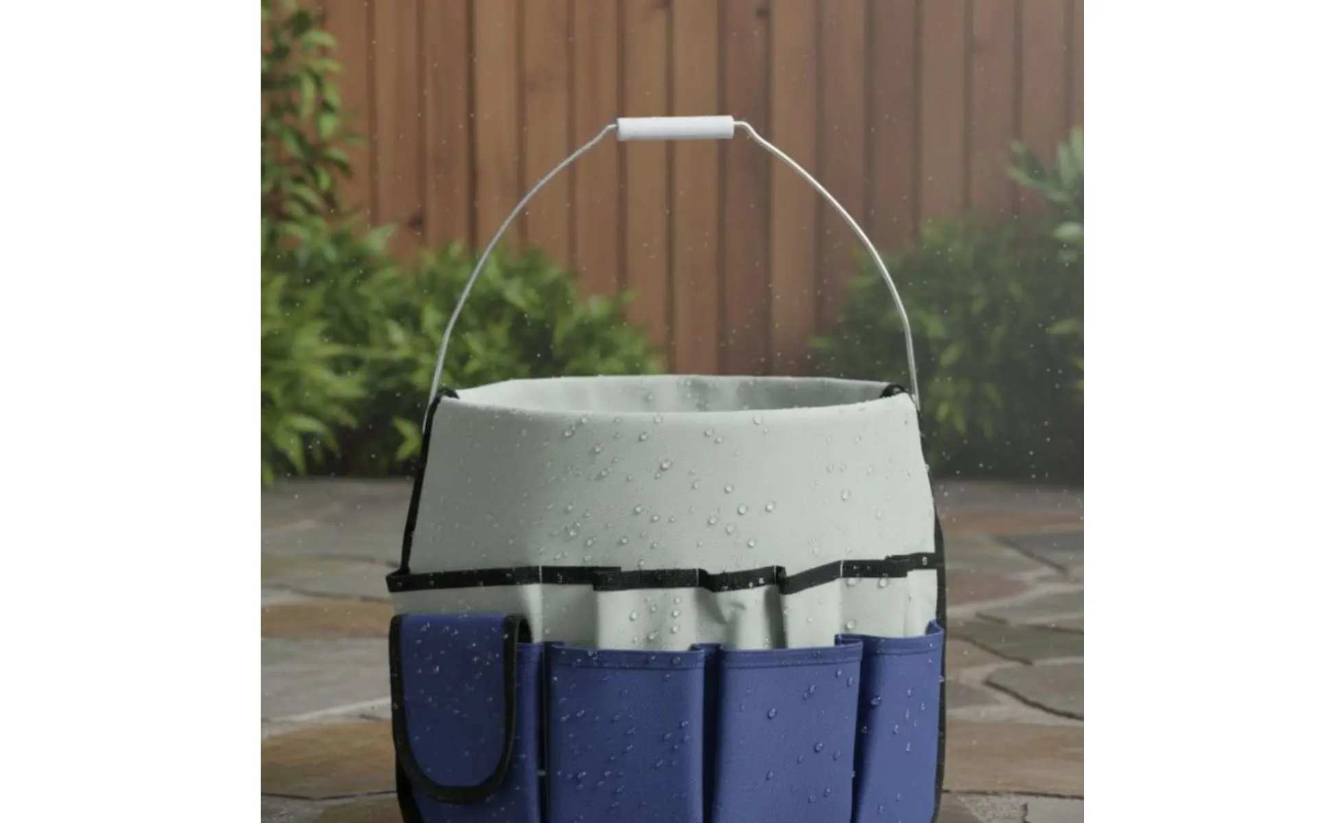 Gardening Tool Tote Large Capacity Multi-Pocket Tool Organizer Canvas Container Bag Waterproof Sturdy-Duty for Construction Site