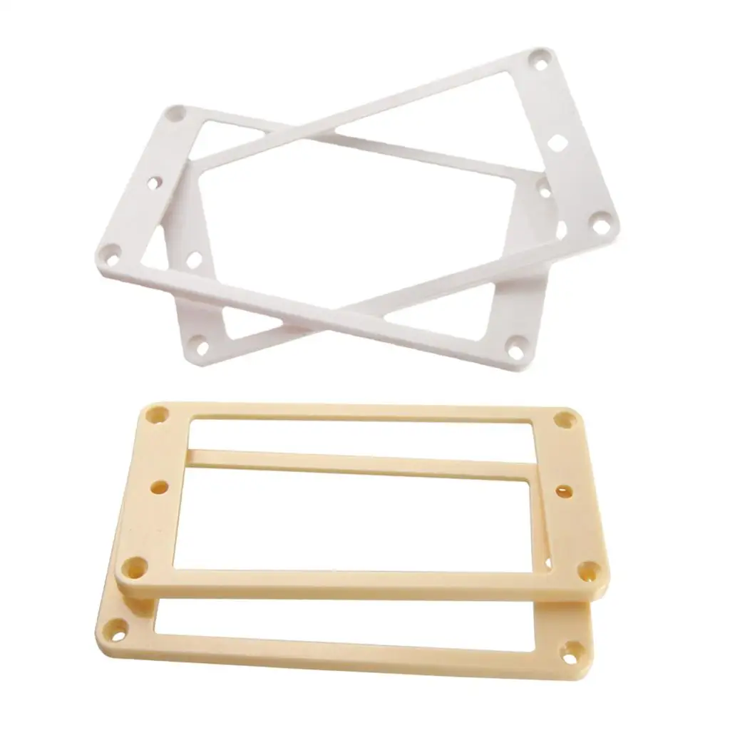 Guitar Humbucking Pickup Ring Set Plastic Flat Installation Cover for Electric Guitar Neck Bridge Part Accessories