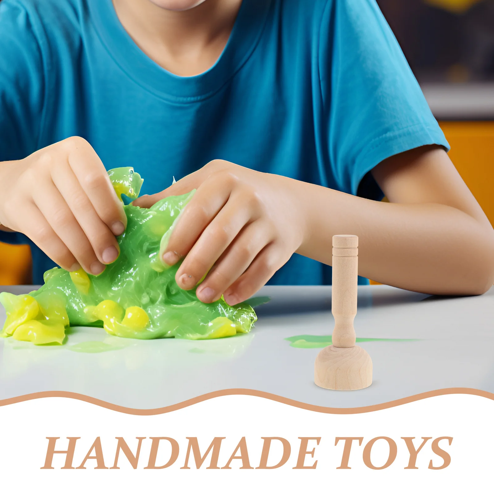 Wooden Clay Stamp Set Pottery Tools for Kids and Clay Crafting Durable Wooden Handle Stamps Pattern Kit