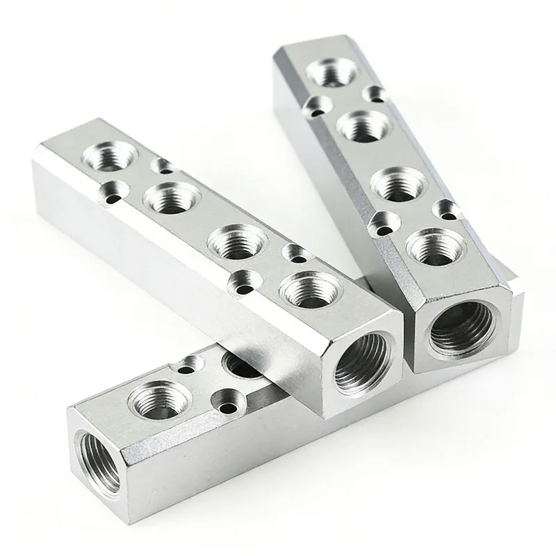Multi-pipeline Air Distribution Exhaust Line Air Distribution Block Aluminum Alloy Distributor Pneumatic Distribution Row