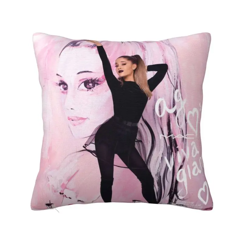 Ariana Grande American Singe Throw Pillow Covers Decoration Modern Pop Music Cushion Decoration Salon Square Pillowcase