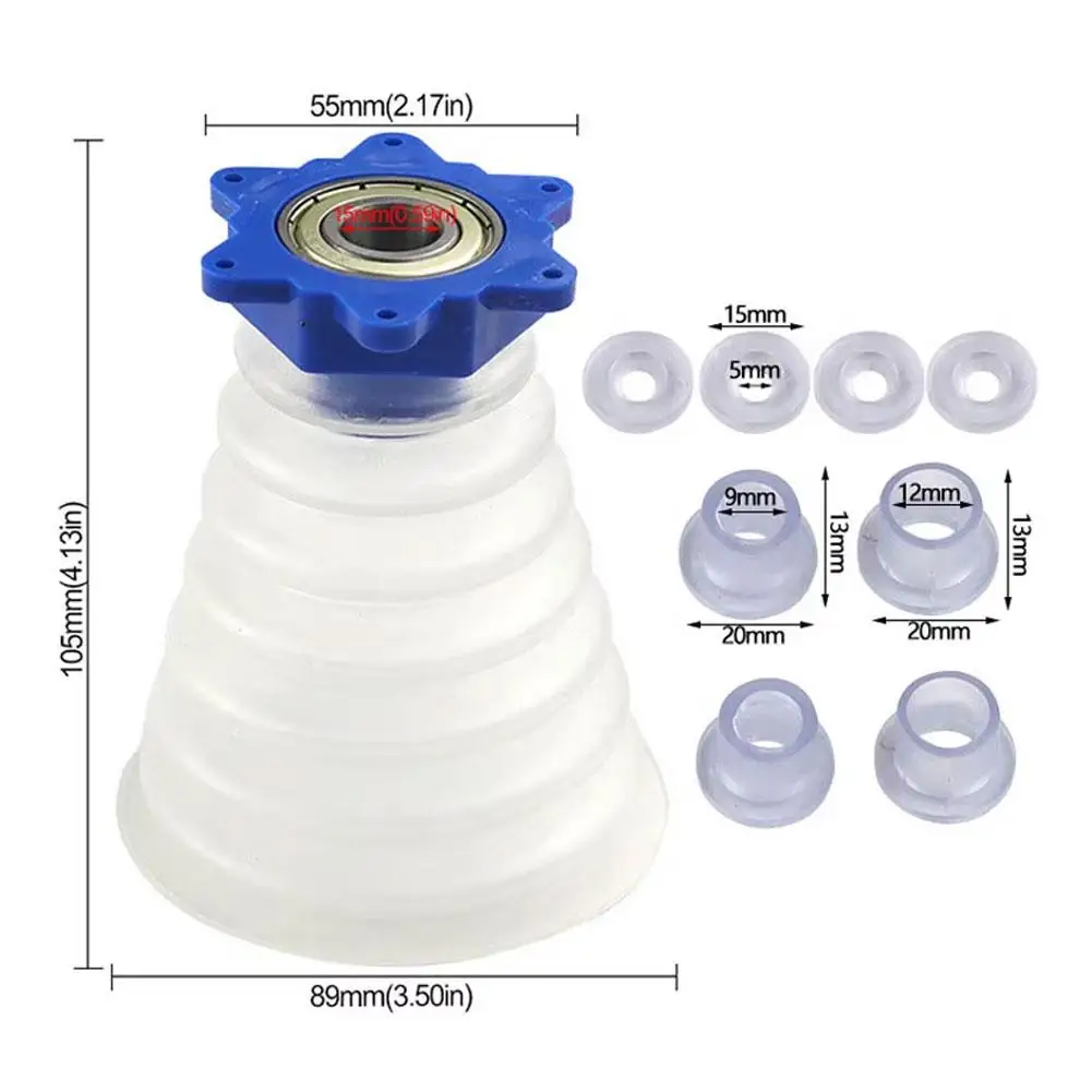 Drill Dust Collector Cover Universal Scalable Rubber Dustproof Bowl for Electric Hammer and Power Tool Accessories view 5