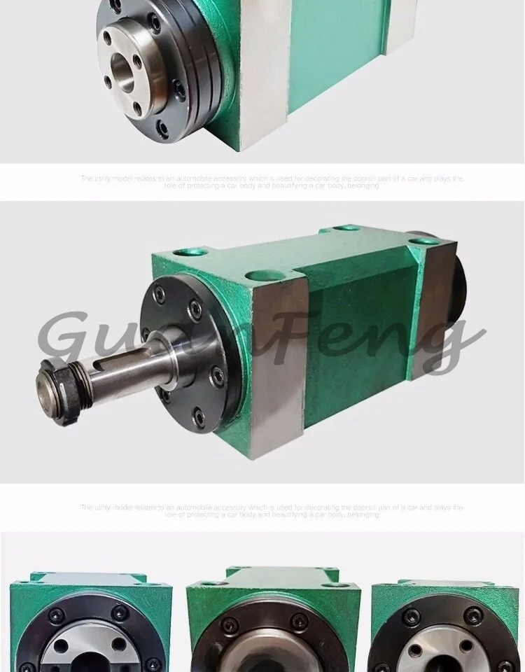 Drilling & Milling Machine Tool Retrofit Spindle Head, BT30/MT3 Taper Hole Power Cutting Spindle Unit