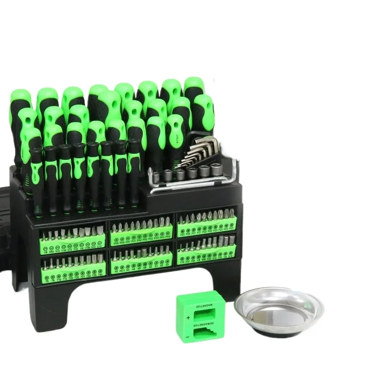 118PC screwdriver tool family set full set of inner hexagon manual original cross punching