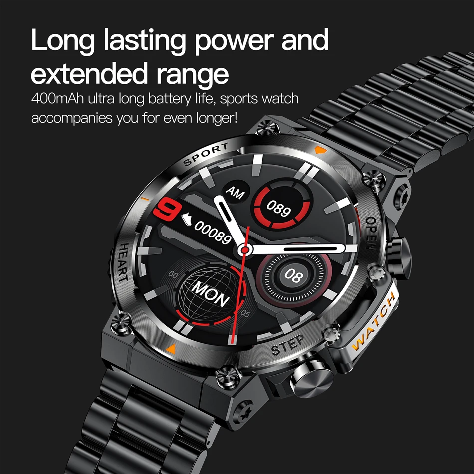 2025 nuovo orologio intelligente da uomo chiamata Bluetooth assistente vocale 100 + modalità esercizio frequenza cardiaca monitor sanitario previsioni meteo impermeabili