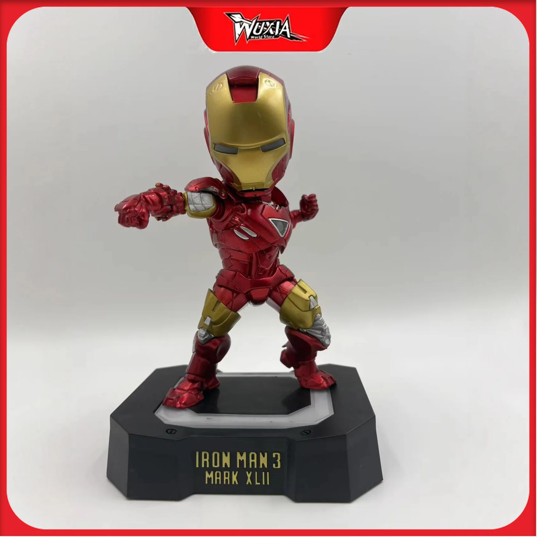 

9 см Железный человек Марк 5 6 Фигурка Marvel Комиксы Мстители Аниме Фигурки Коллекционные украшения для рабочего стола Лучший подарок для мальчика