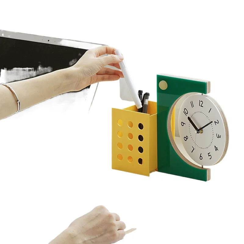 

Medieval style creative pendulum table clock retro storage clock ornament