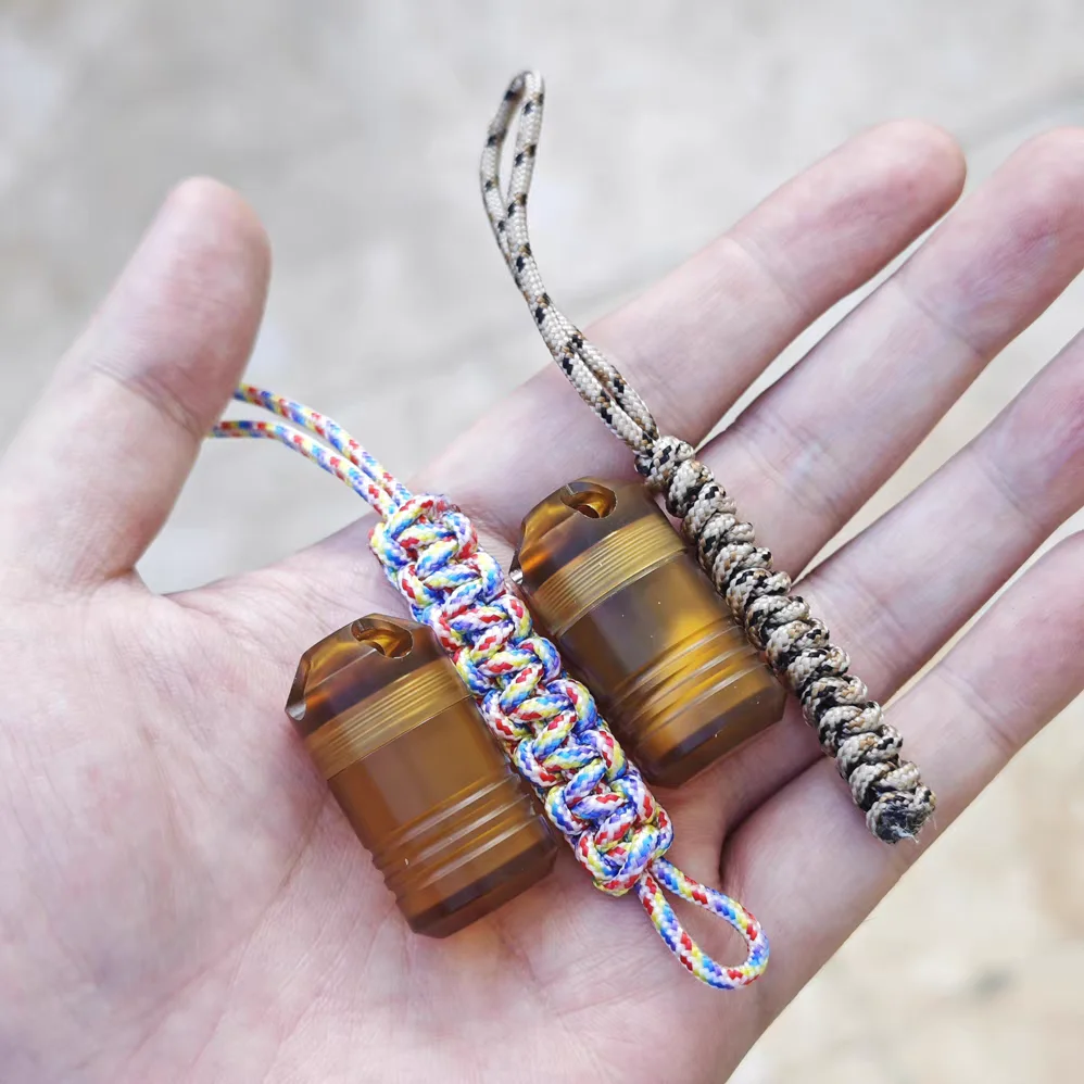 Ultem Pill Case Titanium Alloy, EDC Airt Keychain Container, Portable Water-Resistant Holder