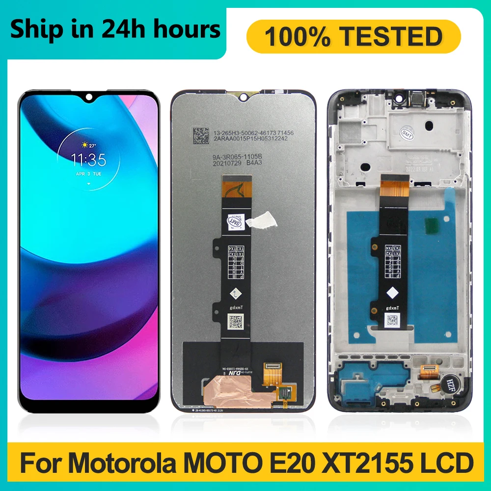 

6,5 "для Motorola Moto E20, замена ЖК-дисплея + дигитайзер сенсорного экрана для MOTO E20 Motorola E20 XT2155, XT2155-1 ЖК-дисплей