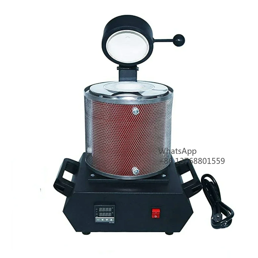 Small Portable Jewelry Smelter Equipment Gold Melting Machine For Gold Silver Smelting Electric Melt Gold Furnace With Mesh