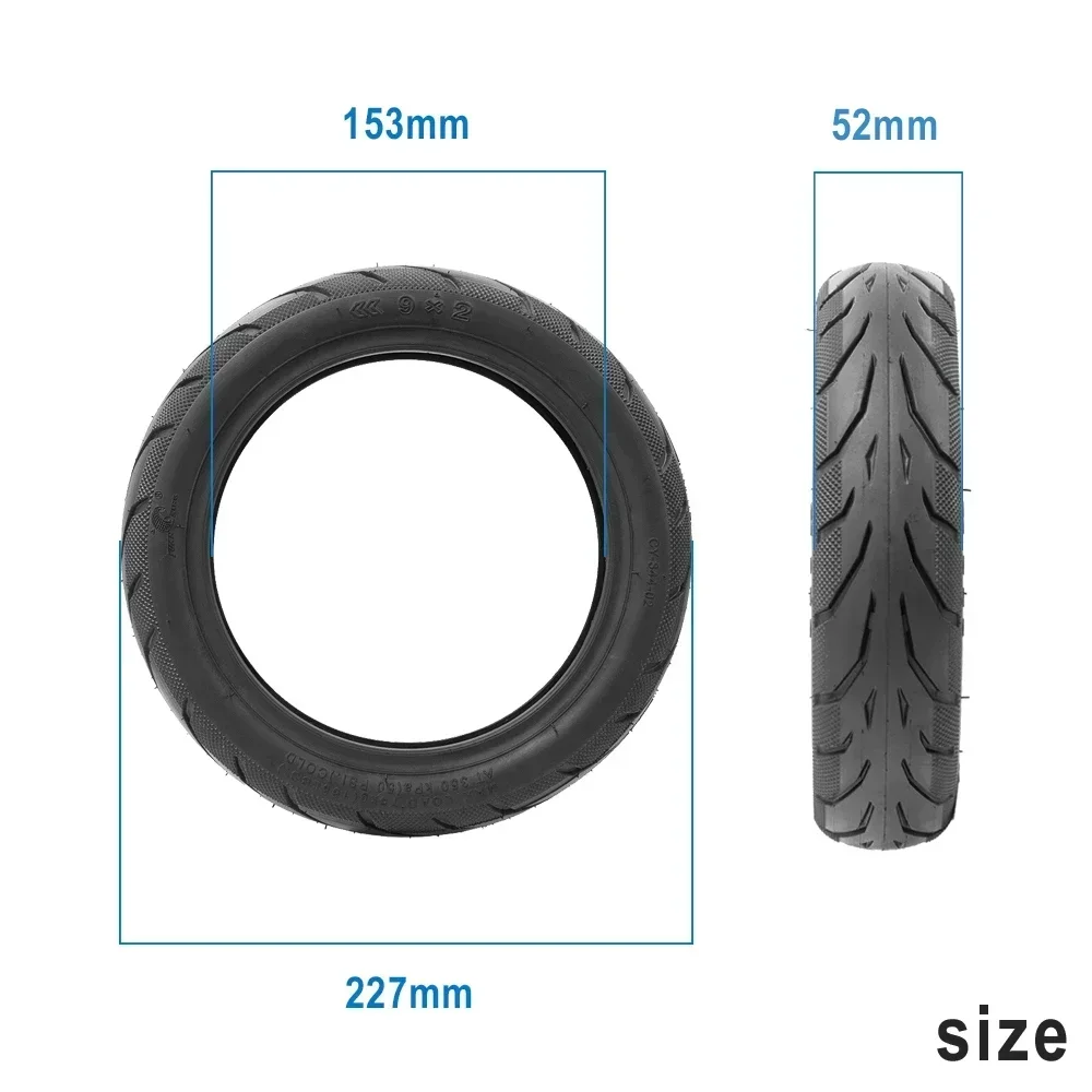 Vacuum Tire 9 Inch for Xiaomi M365 Pro Kickscooter Tyre Non-Pneumatic Durable Electric Scooter 9x2.0 Rubber Tubeless Tires Parts