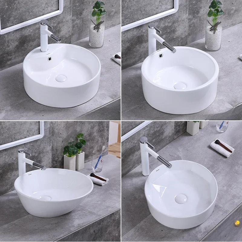 New style basin wash hands square wash desk simple art bathroom ceramic basin european-style household retro fashion wash basin