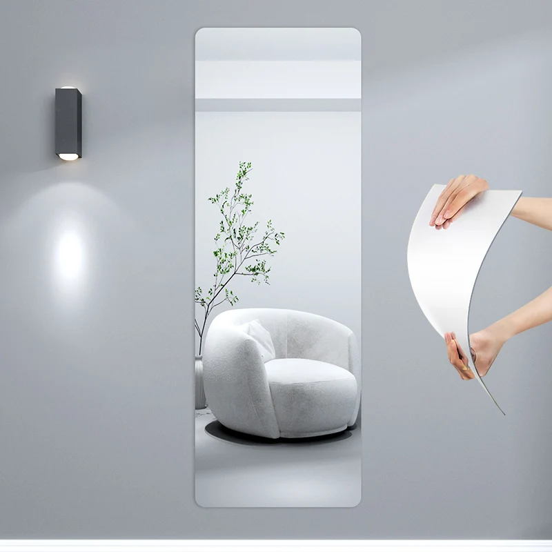 

Sticker acrylic full body mirror sticker self adhesive hanging