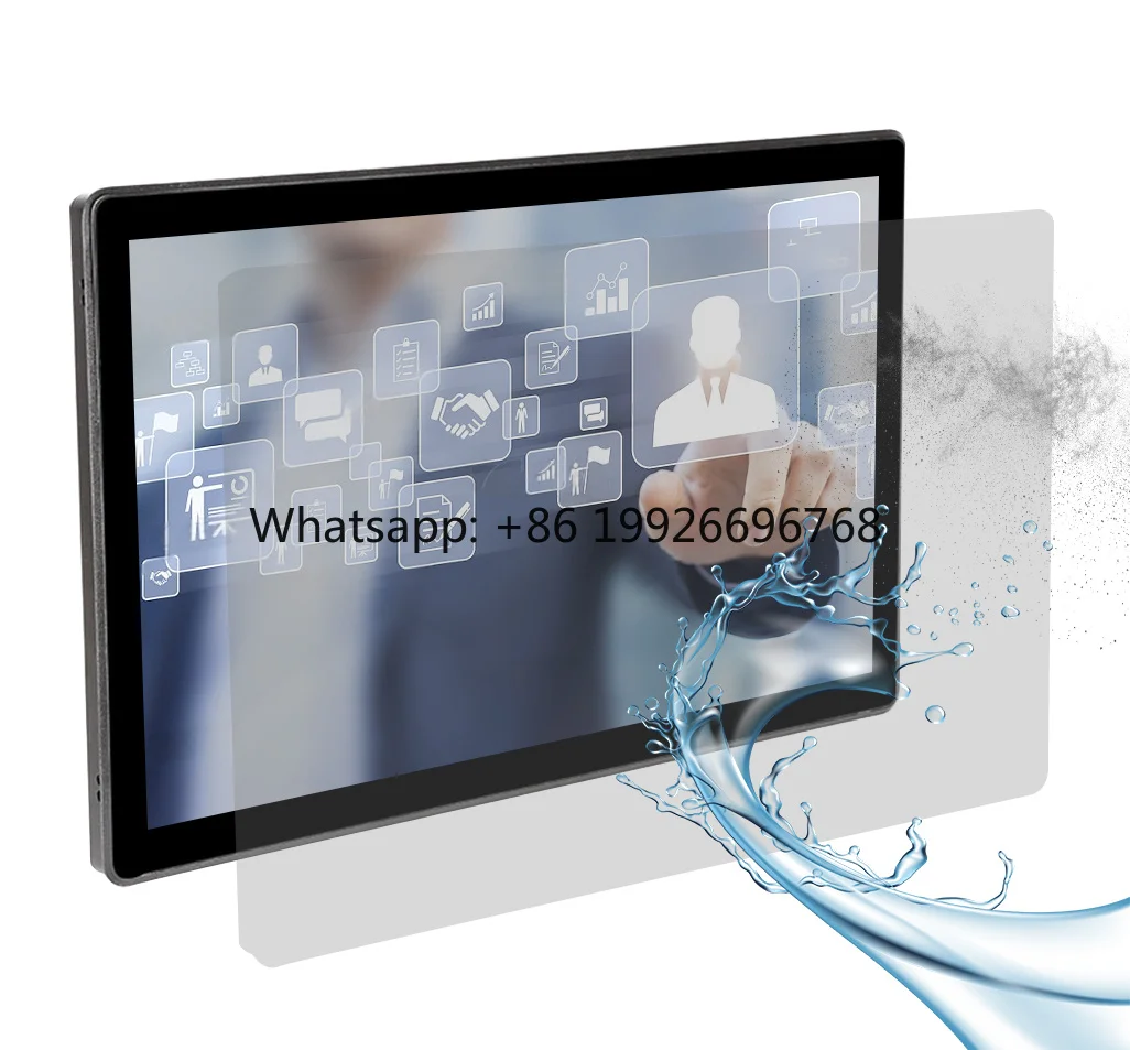 15.5 Inch Embedded Touch Screen Monitor IPS LCD for DVI Interface Stock Available