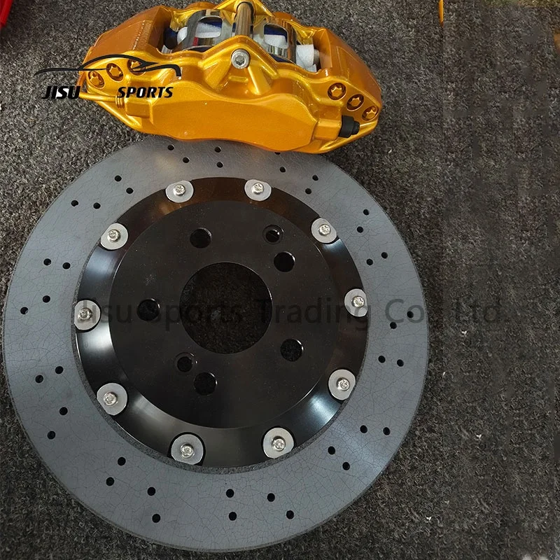 6 Piston Brakes Rear 4pot Carbon Fiber Ceramic Brake Disc Kit for Porsche Cayman 987FOR Mazda Cx5 Rear CaliperFOR  Audi A8 D4