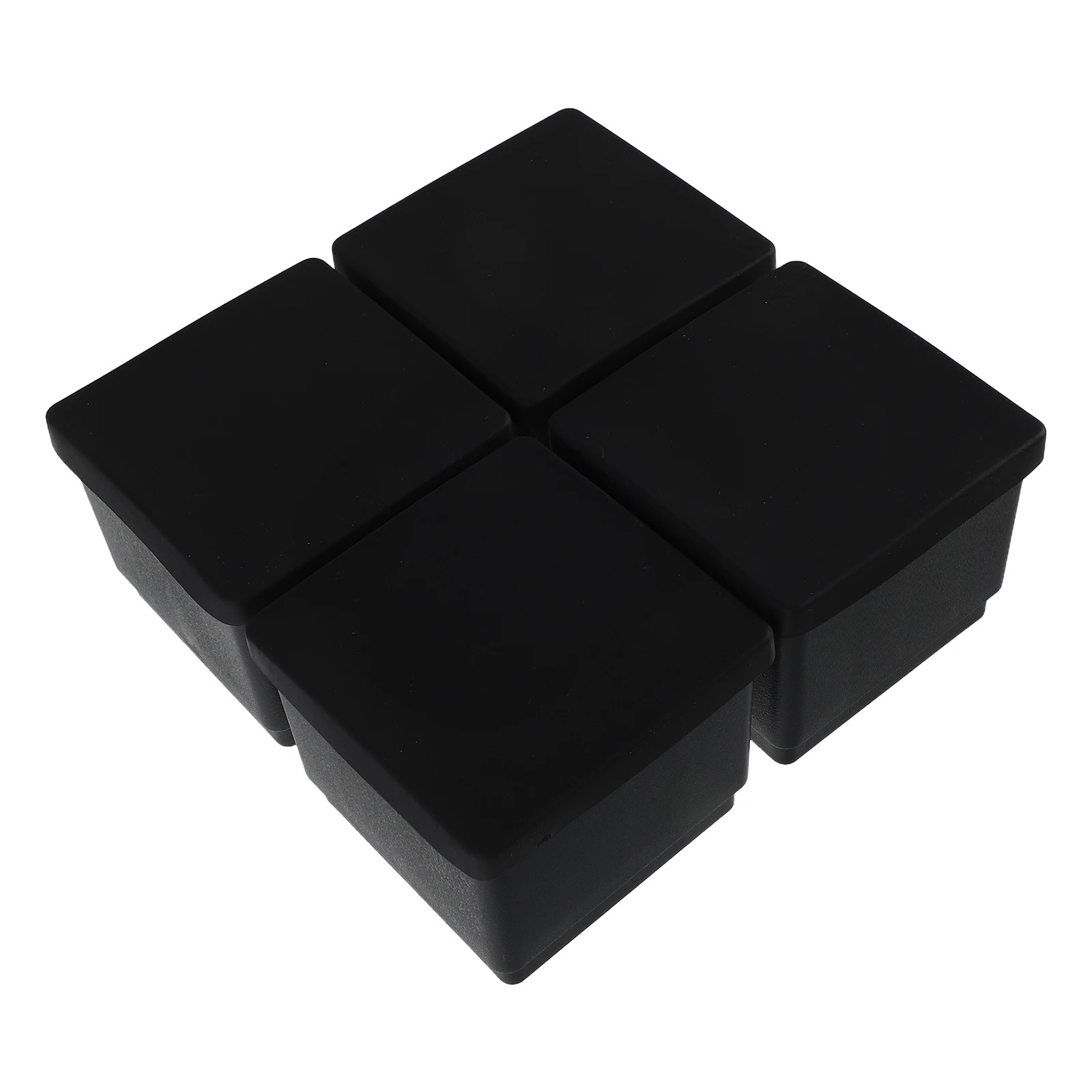 

4 Pcs Furniture Leg Pads Rubber Protectors Durable Nonslip Thickened Design Moisture Proof Square Shape Floor Protection