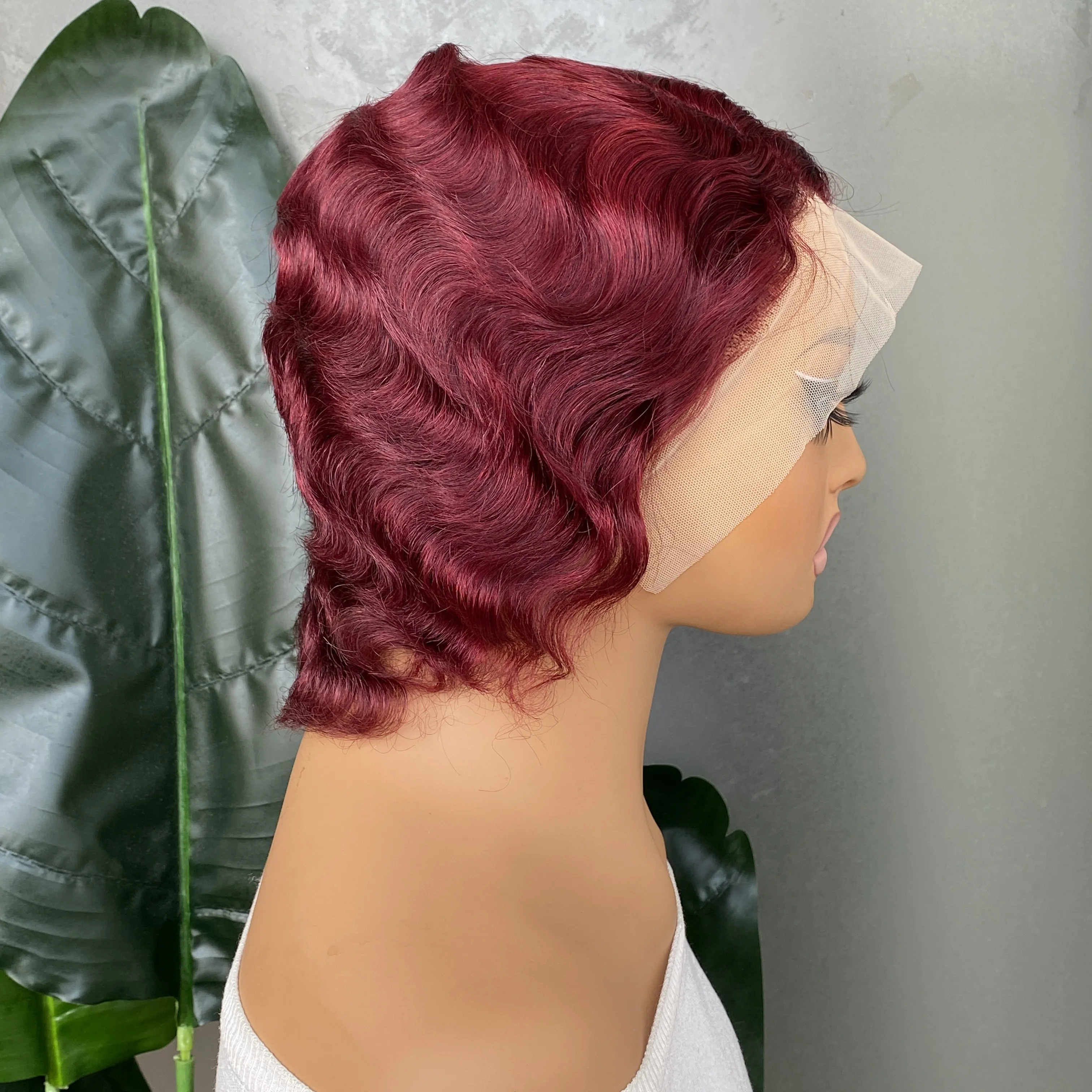 Women's Glueless Wavy Pixie Cut Wig
