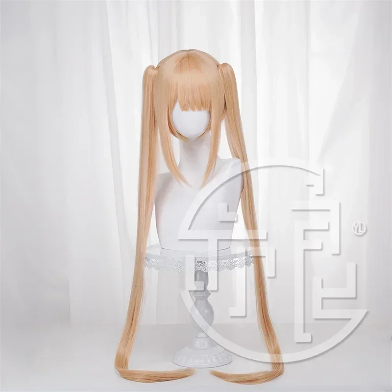 Game Azur Lane Dead or Alive 5 Ultimate Marie Rose Cosplay Wig Cute Long Double Ponytail Marie Rose Women Cosplay Wig Halloween