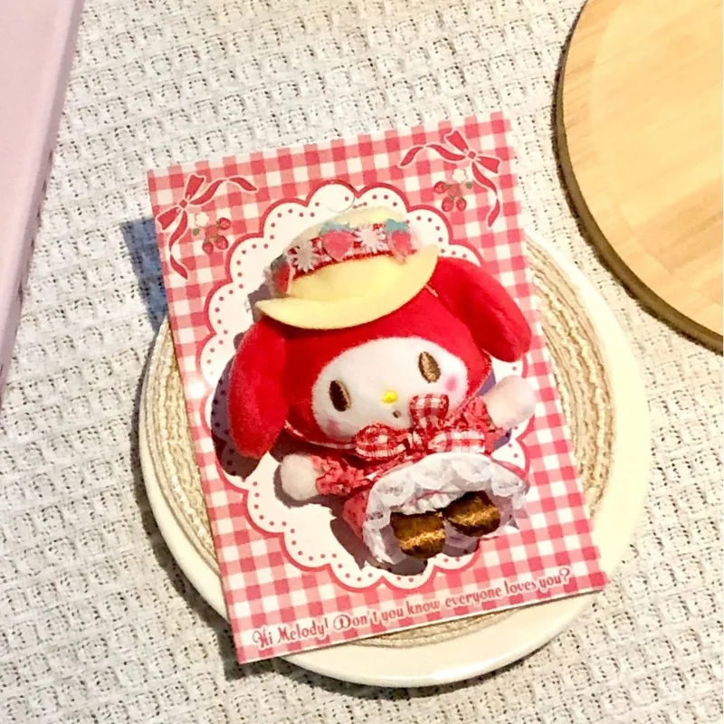 Sanrio My Melody Anniversary Brooch Cartoon Kawaii Anime Character Doll Brick Accessories Pendant Clothes Decoration Gift