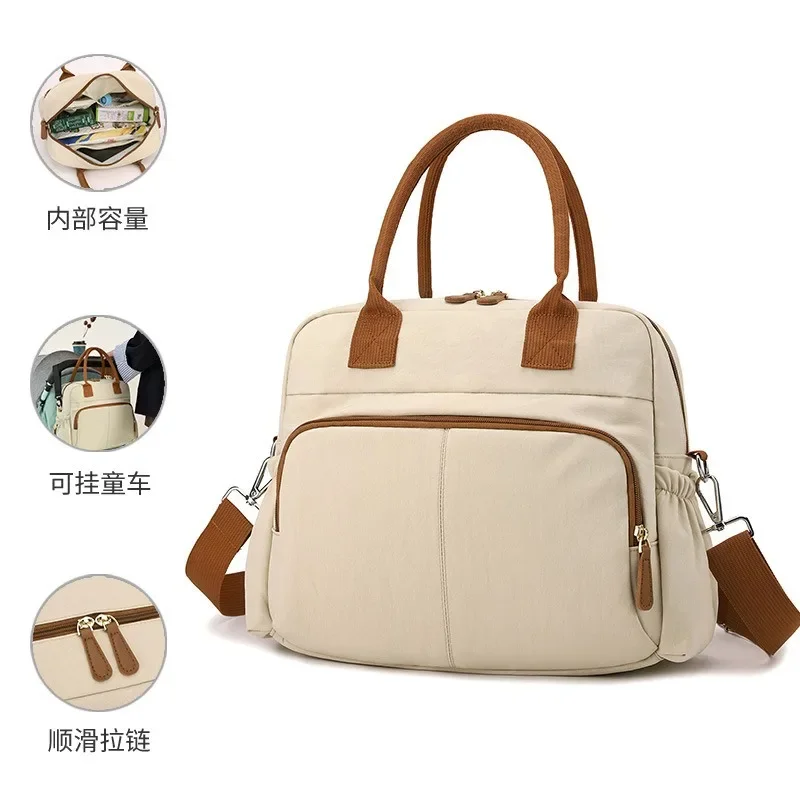 

Women Bag Solid Color Puffy Padded Commute College Padded Shoulder Bag Leisure Simple Female Handbags Travel Storage Organizer