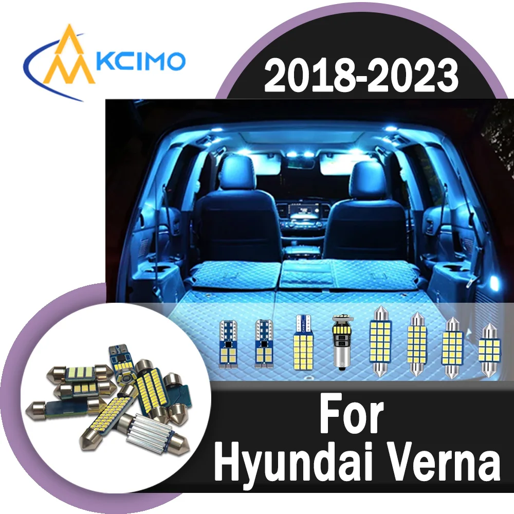 

Durable Auto Interior LED Light Kit For Hyundai Verna 2018-2023 CANBUS Bright Wear Resistant Vehicle Indoor Lighting Bulbs