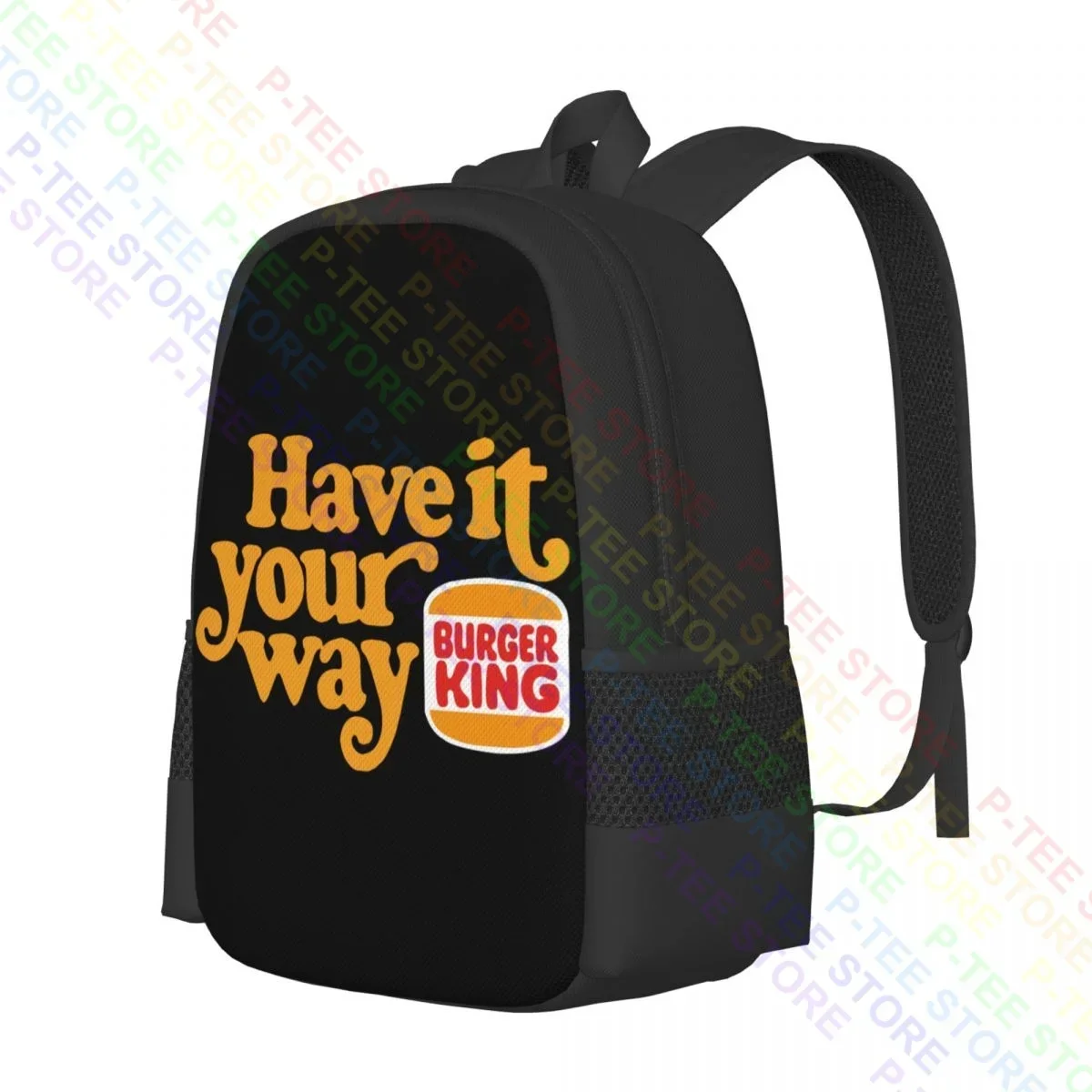 Burger King Logo Have It Your Way Hamburger Fast Food G500 Ultra CoBackpack Large Capacity Hot Personalised