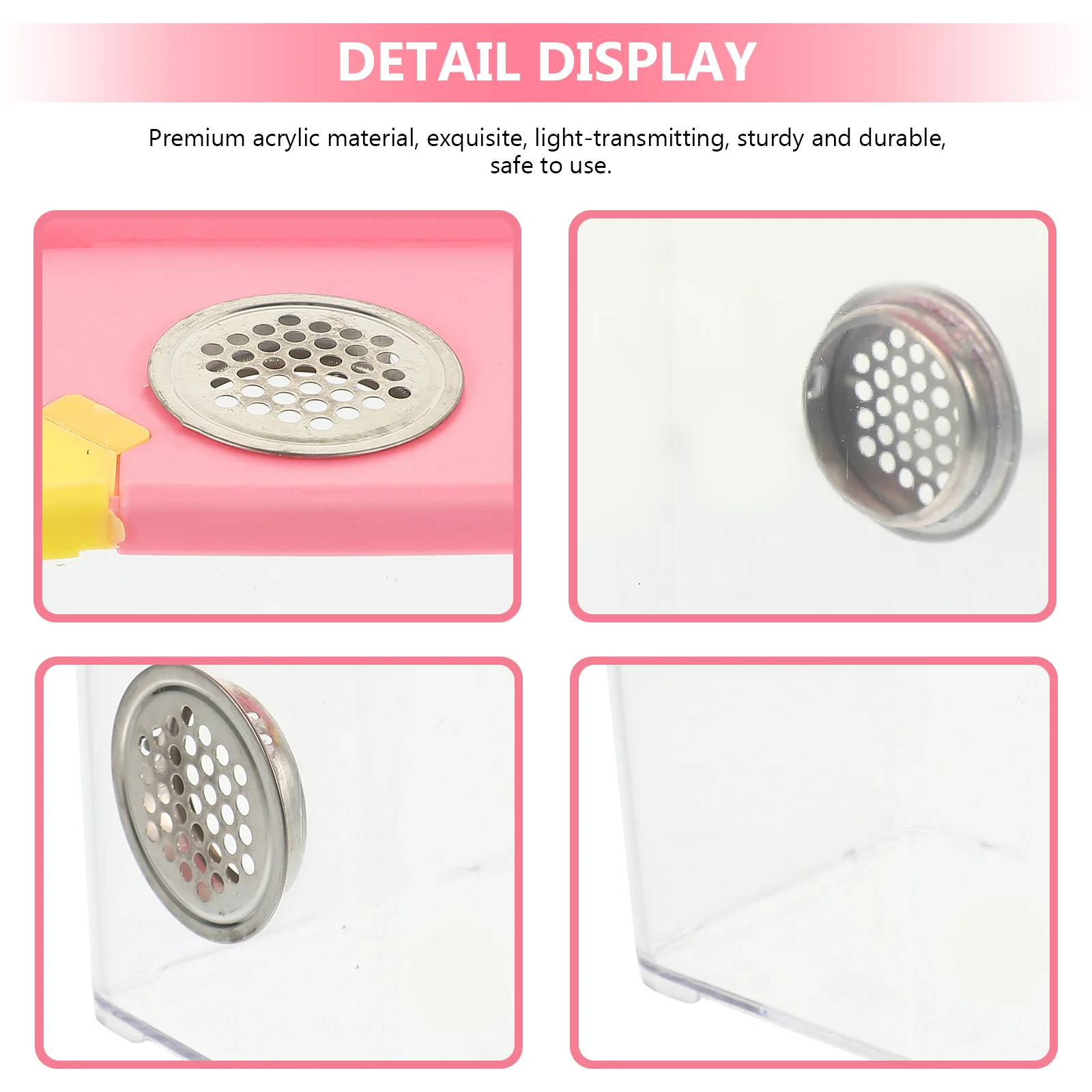 

Acrylic Reptile Case Vertical Tarantula Enclosure Tank Micro Habitat Terrarium Insect Frog Spider Lizard Habitat