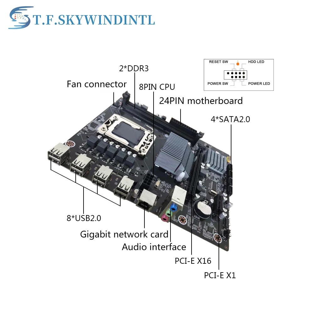 Imagem -06 - Kit de Placa Mãe X58 com Intel Xeon Cpu X5650 4gb Ram Ddr3 1333mhz Placa Mae Lga1366 Placa de Montagem pc