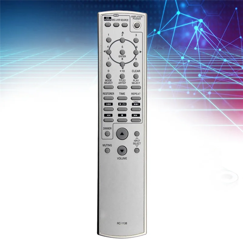 Denon AV レシーバー パワー アンプ コントローラー用 RC-1138 リモコンを交換してください-BTFL