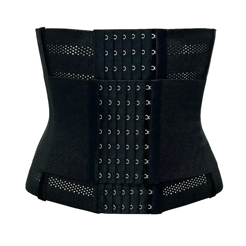 Faja Reductora de Cintura para Mujer con 6 Hileras de Ganchos, Doble Control Abdominal, Moldeadora Corporal con Varillas de Acero, Faja Moldeadora de Vientre Plano, Corsé