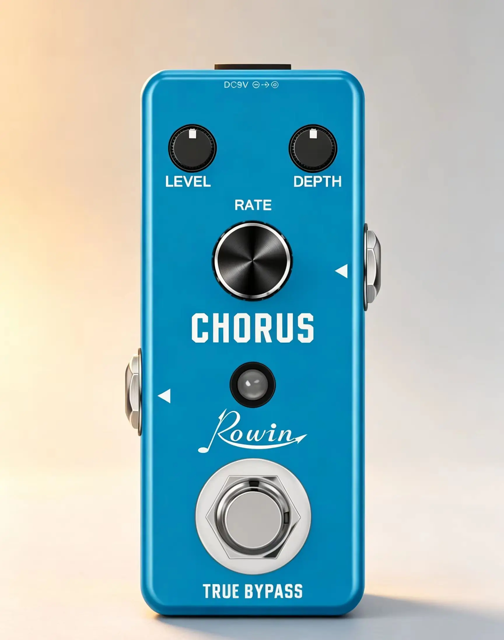 Pédale de chorus analogique pour guitare ROWIN LEF-304 Ensemble King avec bouton de profondeur, son de chorus chaud et clair de haute qualité avec puce BBD et True Bypass