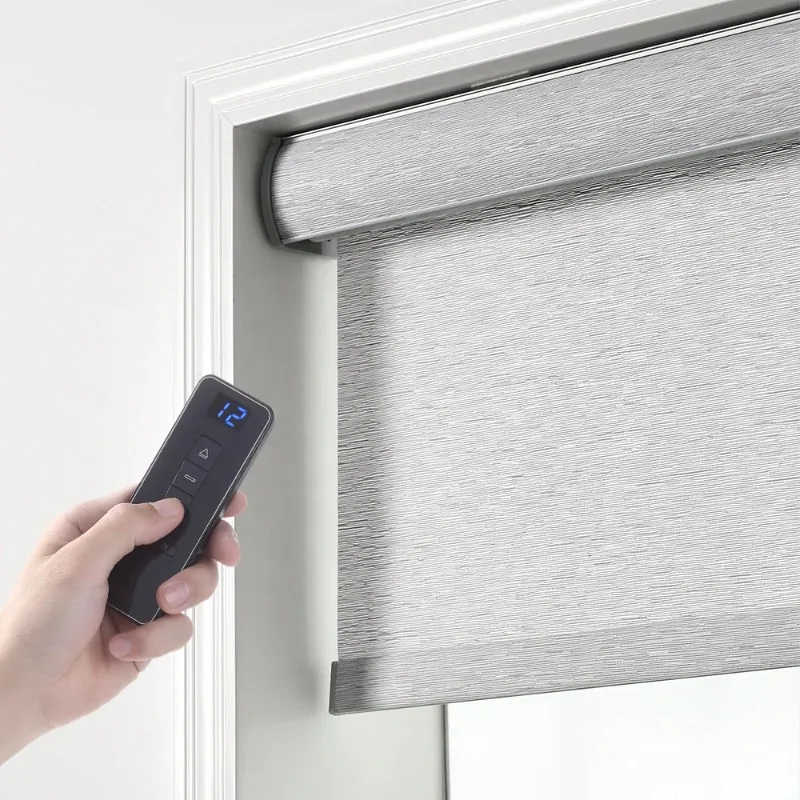 Tende a rullo intelligenti motorizzate eleganti commerciali Tende a rullo per finestre automatiche antivento per finestre