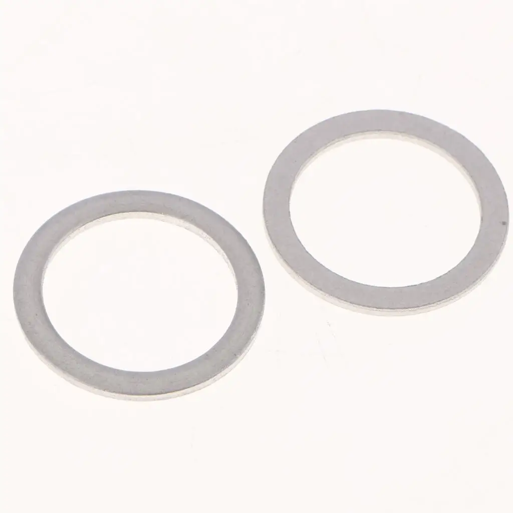 Oil Drain Plug Washers Gaskets M18 Aluminum Crush Rings Universal Fit Tight Seal for Engine Oil Drain Repair