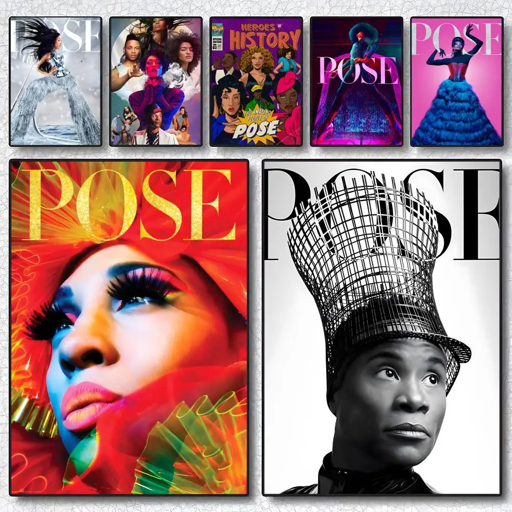 Póster autoadhesivo de la serie America P-POSE, pegatina de papel impermeable para decoración de pared de cafetería