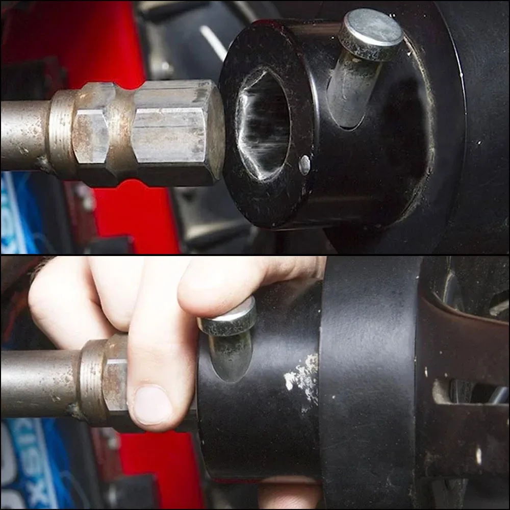 For 360° Quick Disconnect Universal Steering Wheel Quick Release Hub Adapter 3/4" Shaft with Push Button