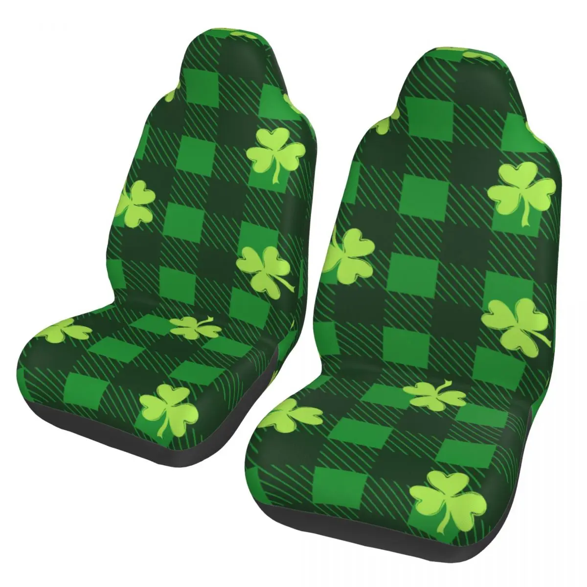 Saint Patricks Day Four Leaf Clover Universal Car Seat Cover for most cars Suitable Seat Covers Polyester Seat Protector