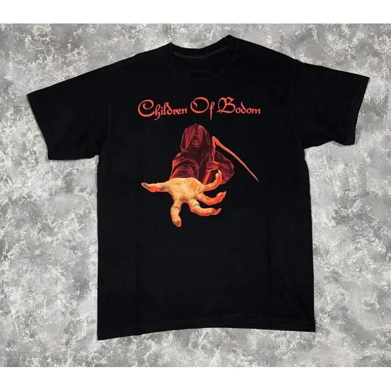 Vtg Children Of Bodom Band Heavy Cotton Black T Shirt For Men All Size In568
