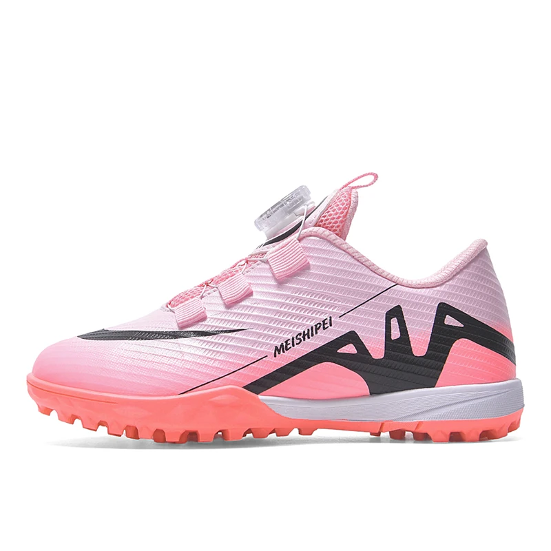 

Men Professional Soccer Shoes Society Cleats TF/FG Football Field Boots Sneaker Indoor Training Rotary Buckle Seamless