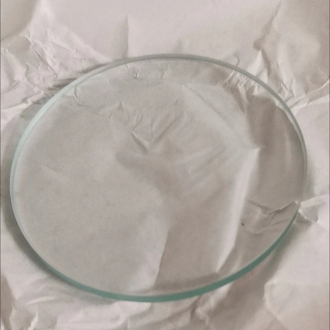 1pc 155-200mm Tempered Glass Plate Flat Lens High Temperature Resistance Tempering Glass Acid and Alkali Resistance Lab Industry
