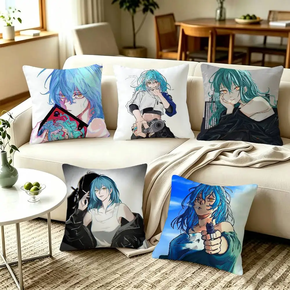 SAKAMOTO DAYS Akira Akao   Pillow Covers, Home Sofa Cushion Covers and Aecorative Custom