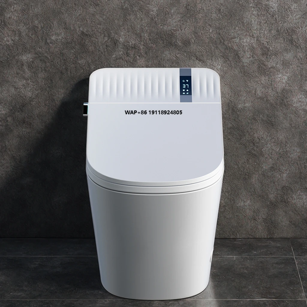 High-End Smart Toilet-Radar Sensor Auto Flush Heated Seat Rear Washing Luxury New Arrival Elongated S-Trap Floor Mounted Remote