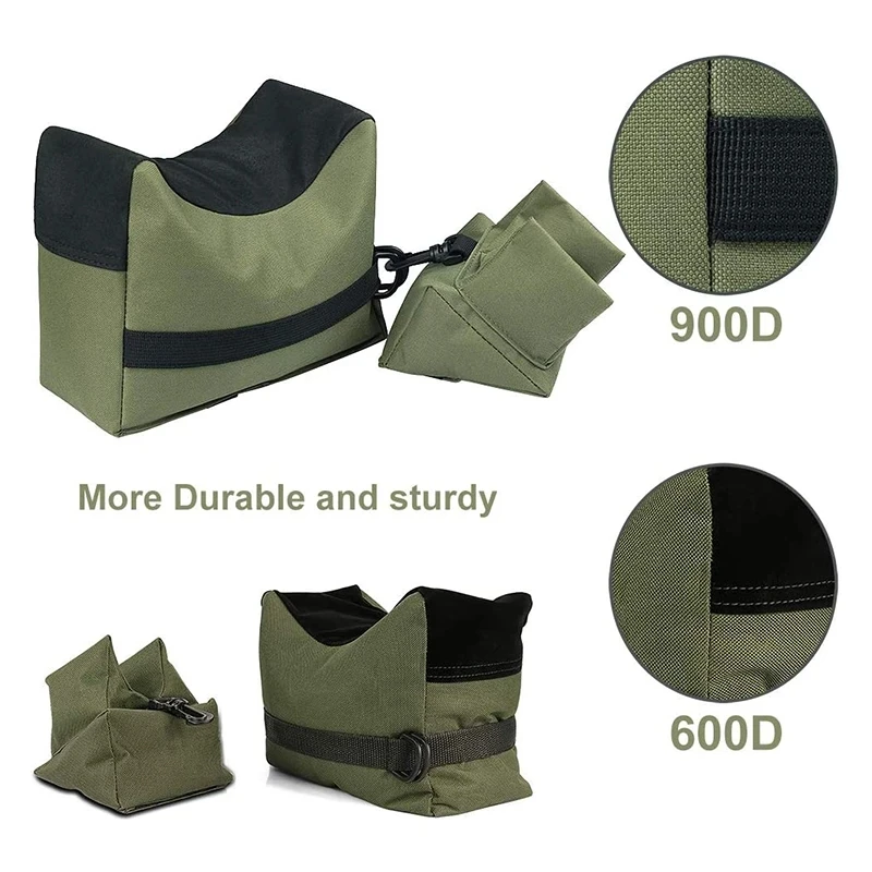 Front & Rear Bag Rifle Support Sandbag Without Sand Military Sniper Shooting Target Stand Hunting Gun Accessories 1pcs