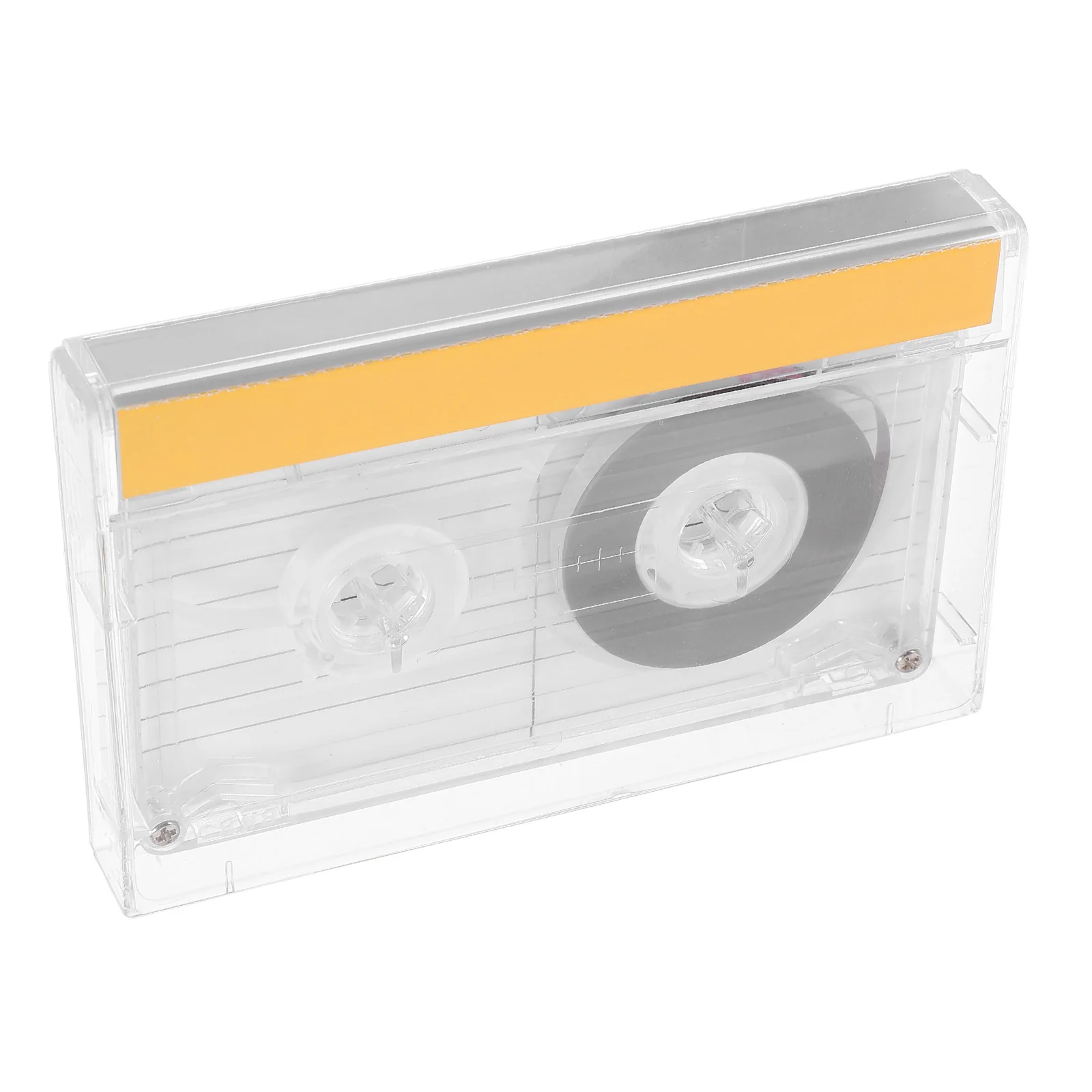 

Blank Cassette Tape Box 60-Minute Transparent Case for DIY Blessing Celebration Vintage Decor Ornament Wall