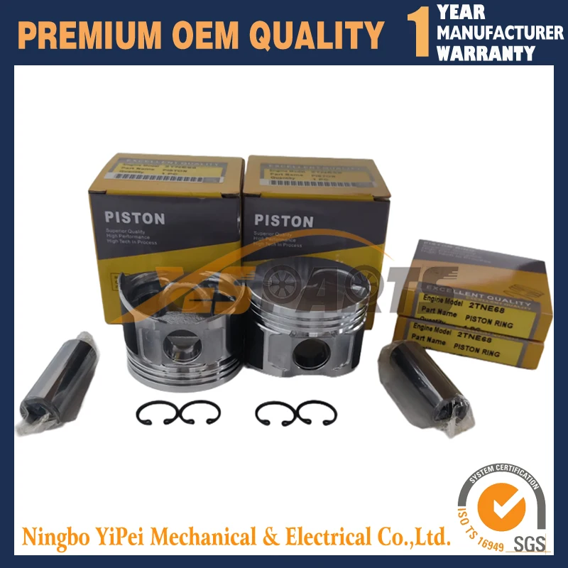 

2 cylinder 2TNE68 Piston Set STD For Yanmar 2TNE68 Engine 2Set